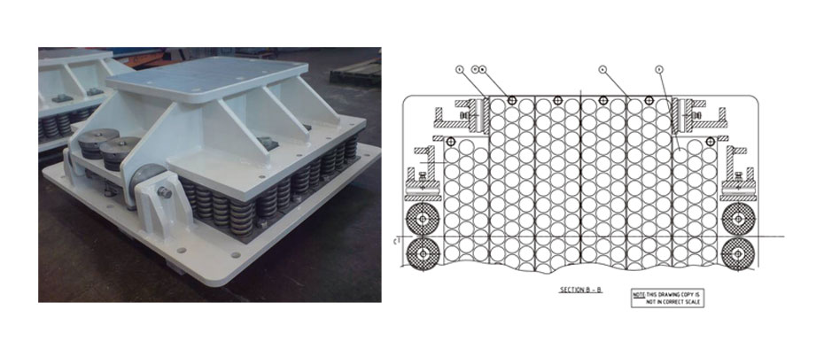 重型彈簧式減震臺