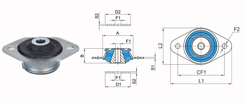 錐形減振器6051CN