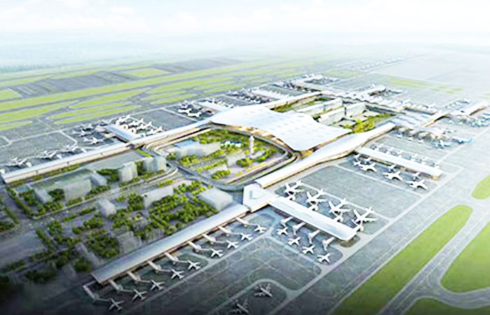 杭州蕭山機(jī)場三期T4航站樓主機(jī)房安裝金諾水泵減震器案例！